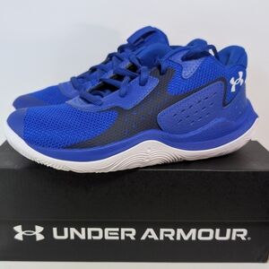 NEW Under Armour 3026635-400 UA PS Jet '23 Blue Basketball Shoes Unisex 3Y